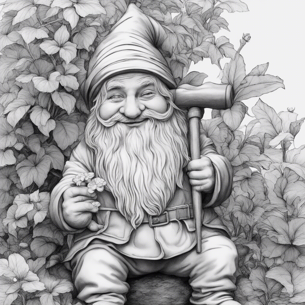 Gnome with Butterfly
